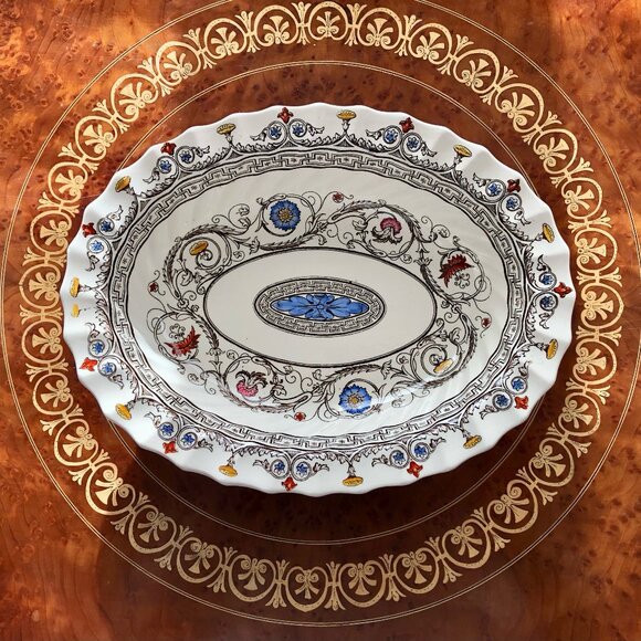 9” Oval Vegetable Bowl Florence Collection By Spode - Picture 5 of 8